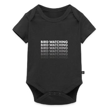 Bird Watcher Bird Watching - Baby Premium Kurzarmbody - Schwarz - Vorne