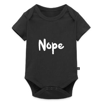 Nope - Dogs - Baby Premium Kurzarmbody - Schwarz - Vorne