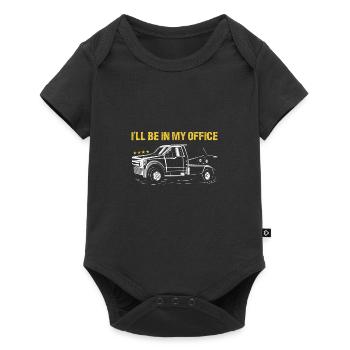 Je serai dans mon bureau Opérateur de dépanneuse - Body à manches courtes Premium Bébé - noir - Devant