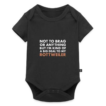 Je suis un gros problème pour mon Rottweiler - Body à manches courtes Premium Bébé - noir - Devant