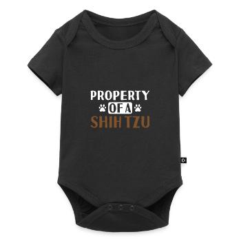 Property Of A Shih Tzu - Baby Premium short-sleeve bodysuit - black - Front