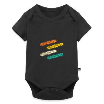 Joueur de flûte - Body à manches courtes Premium Bébé - noir - Devant