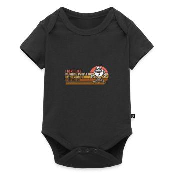I Don't Like Morning People Or Mornings Or People - Baby Premium short-sleeve bodysuit - black - Front