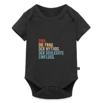 Grandmother Grandma - Baby Premium short-sleeve bodysuit - black - Front