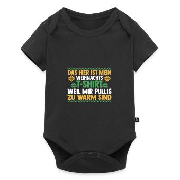 Santa Claus Christmas Ugly Christmas - Baby Premium short-sleeve bodysuit - black - Front