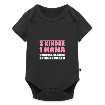 Maman de 2 enfants - Body à manches courtes Premium Bébé - noir - Devant
