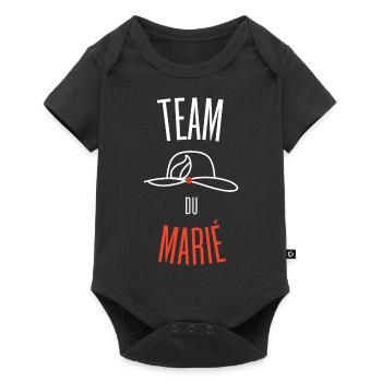 Team of the Groom - Baby Premium short-sleeve bodysuit - black - Front