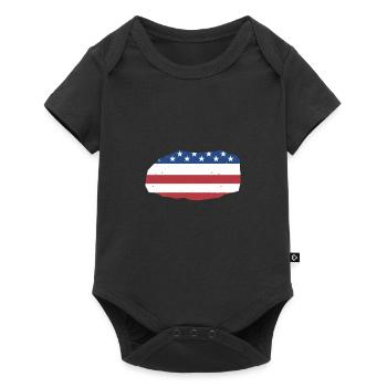 Rock Collector Us Flag Rock Collecting - Baby Premium short-sleeve bodysuit - black - Front