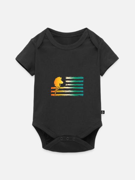 Steckenpferd Hobby Horsing - Baby Premium Kurzarmbody - Schwarz