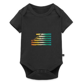 Joueur de flûte - Body à manches courtes Premium Bébé - noir - Devant