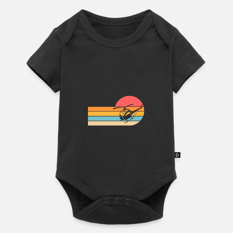 Pilote Hélicoptère Hélicoptère - Body à manches courtes Premium Bébé - noir