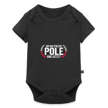 Polonais Pologne - Body à manches courtes Premium Bébé - noir - Devant