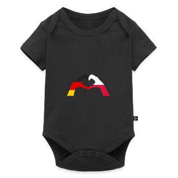 Pole Deutschland Polen - Baby Premium Kurzarmbody - Schwarz - Vorne