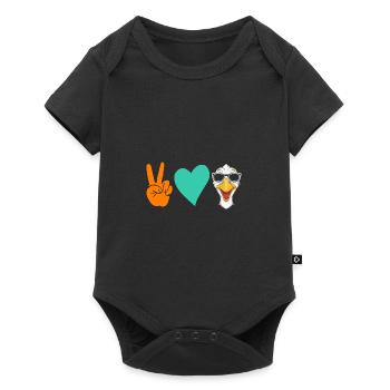 Goose - Baby Premium short-sleeve bodysuit - black - Front