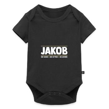 Jacob - Body à manches courtes Premium Bébé - noir - Devant