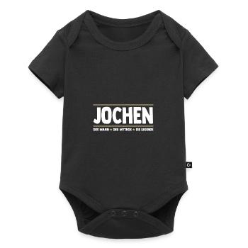 Jochen - Baby Premium Kurzarmbody - Schwarz - Vorne
