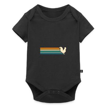 Chicken Rooster - Baby Premium short-sleeve bodysuit - black - Front