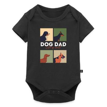 Dog Dad Life is Woof - Body à manches courtes Premium Bébé - noir - Devant