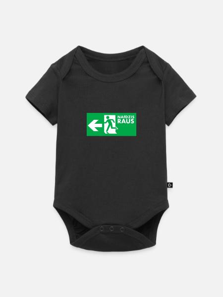 NAfDZIS Raus - Baby Premium Kurzarmbody - Schwarz