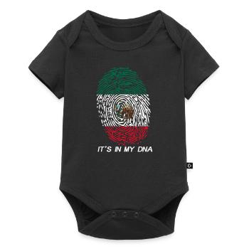 Mexique Drapeau mexicain C'est dans mon ADN - Body à manches courtes Premium Bébé - noir - Devant