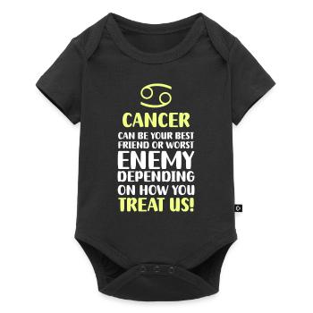 Zodiac Sign Astrology Moon Galaxy - Baby Premium short-sleeve bodysuit - black - Front