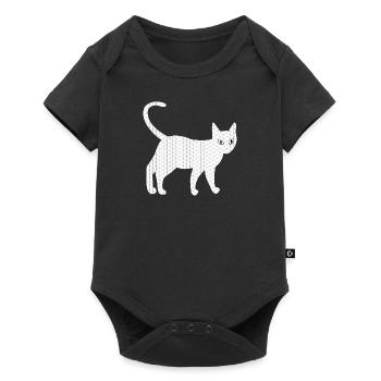 Cat Art and Cat Eyes - Baby Premium short-sleeve bodysuit - black - Front