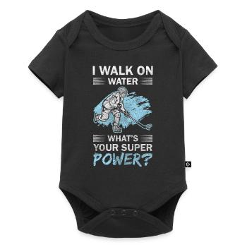 Hockey Ice Skating Sports Winter Sports - Baby Premium short-sleeve bodysuit - black - Front