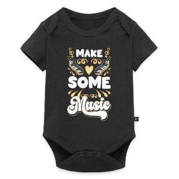 Musician Passion Melody Dancing - Baby Premium short-sleeve bodysuit - black - Front