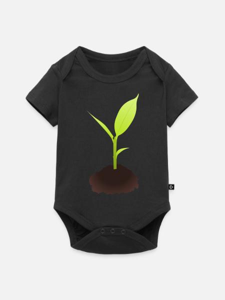 Spross Illustration - Baby Premium Kurzarmbody - Schwarz