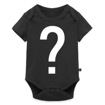 Question mark question sign gift idea design - Baby Premium short-sleeve bodysuit - black - Front
