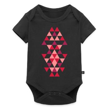 Triangle Design 02 - Baby Premium short-sleeve bodysuit - black - Front