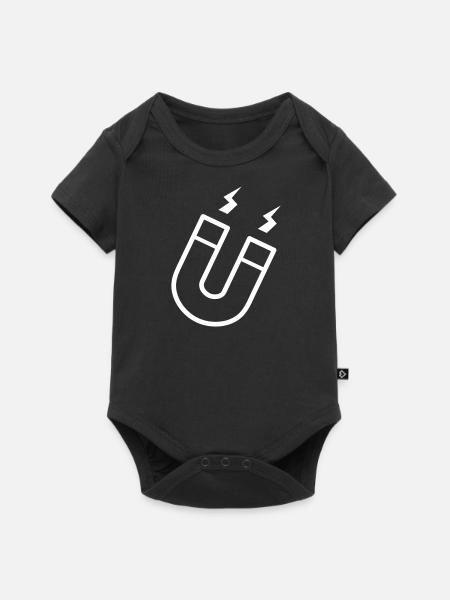 Magnet - Baby Premium Kurzarmbody - Schwarz