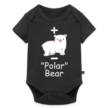 Science Humor Shirt "Polar" Bear Science - Baby Premium short-sleeve bodysuit - black - Front