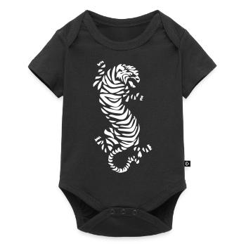 tiger - Baby Premium short-sleeve bodysuit - black - Front