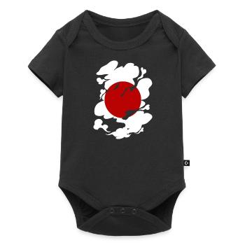 Drapeau du Japon utilisé Look Nihon Drapeau japonais - Body à manches courtes Premium Bébé - noir - Devant