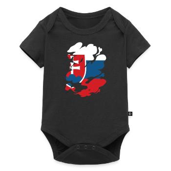 Slovakia Flag Vintage Slovak Flag Home - Baby Premium short-sleeve bodysuit - black - Front