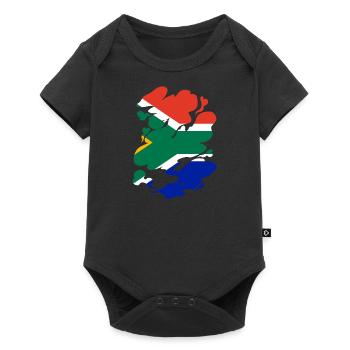 Afrique du Sud Drapeau Afrique Afrique Afrique du Sud - Body à manches courtes Premium Bébé - noir - Devant