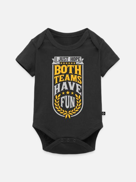 Both Teams Have Fun - Baby Premium Kurzarmbody - Schwarz