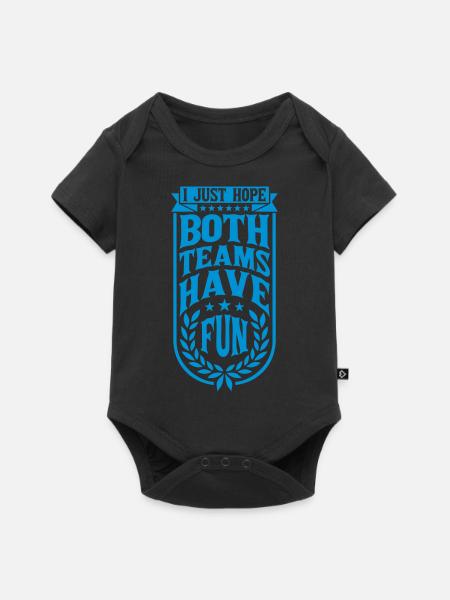 Both Teams Have Fun - Baby Premium Kurzarmbody - Schwarz