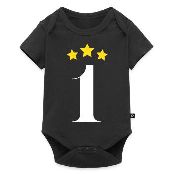 1er anniversaire étoilée - Body à manches courtes Premium Bébé - noir - Devant