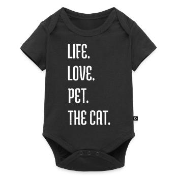 cat pet cat anniversary kitten avocados - Baby Premium Kurzarmbody - Schwarz - Vorne