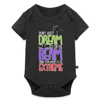Gymnastik Turnen und Kunsturnen Akrobatik Sport - Baby Premium Kurzarmbody - Schwarz - Vorne
