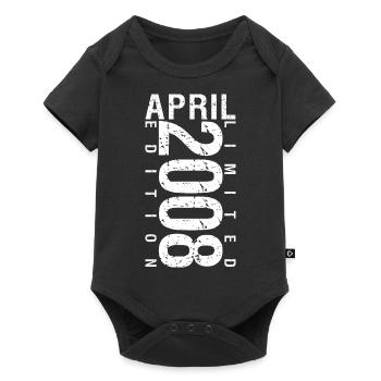 Avril 2008 Avril cadeau anniversaire 2008 - Body à manches courtes Premium Bébé - noir - Devant