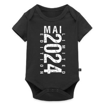 Mai 2024 Mai cadeau anniversaire May 2024 - Body à manches courtes Premium Bébé - noir - Devant