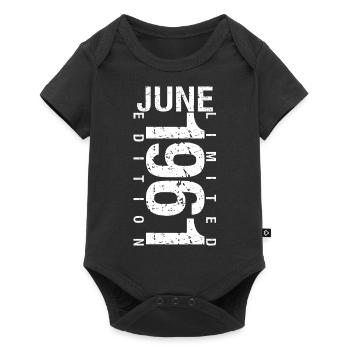Juin 1961 Juin cadeau anniversaire June 1961 - Body à manches courtes Premium Bébé - noir - Devant