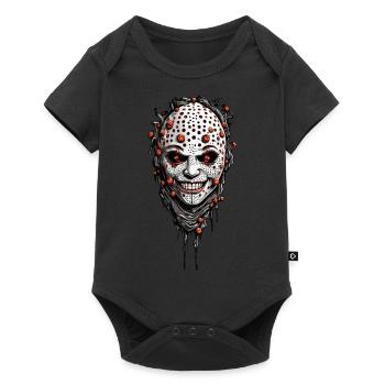Creepy Halloween Trypophobia Horror Design - Baby Premium short-sleeve bodysuit - black - Front