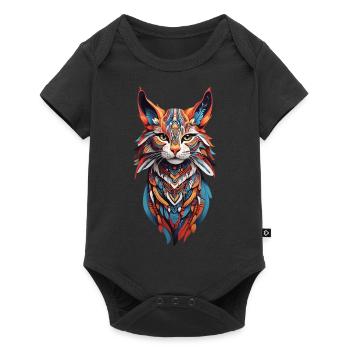 Boho Wildcats Spirit Design - Baby Premium short-sleeve bodysuit - black - Front