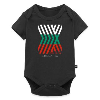 Drapeau bulgare Drapeau bulgare Sables d’or - Body à manches courtes Premium Bébé - noir - Devant