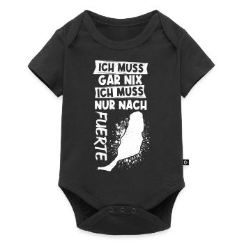 Fuerte Fuerteventura Urlaub Sommerurlaub Sonne Url - Baby Premium Kurzarmbody - Schwarz - Vorne
