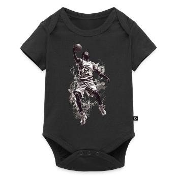 Basketball Dunk Aesthetic Streetwear Design - Baby Premium short-sleeve bodysuit - black - Front